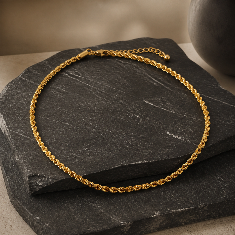 2 mm Rope Chain - Brass - primary product image - Tarashya Jewels