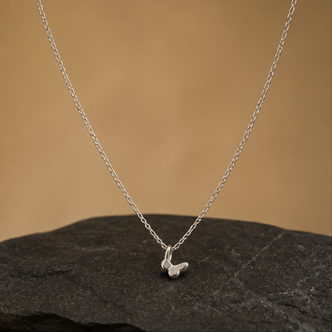 Butterfly Dainty Necklace - 925 Sterling Silver - primary product image - Tarashya Jewels