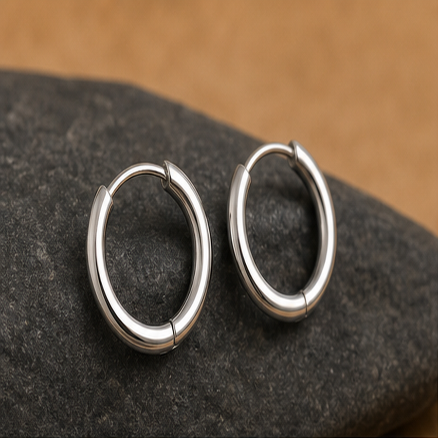 3 mm Small Hoop Earrings - 925 Sterling Silver - primary product image - Tarashya Jewels