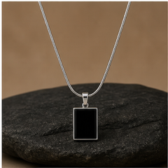 Black Pendant Necklace - Brass - primary product image - Tarashya Jewels