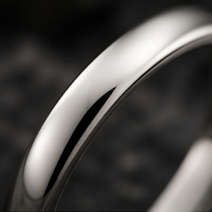 Plain Band Ring - 925 Sterling Silver - close-up detail - Tarashya Jewels
