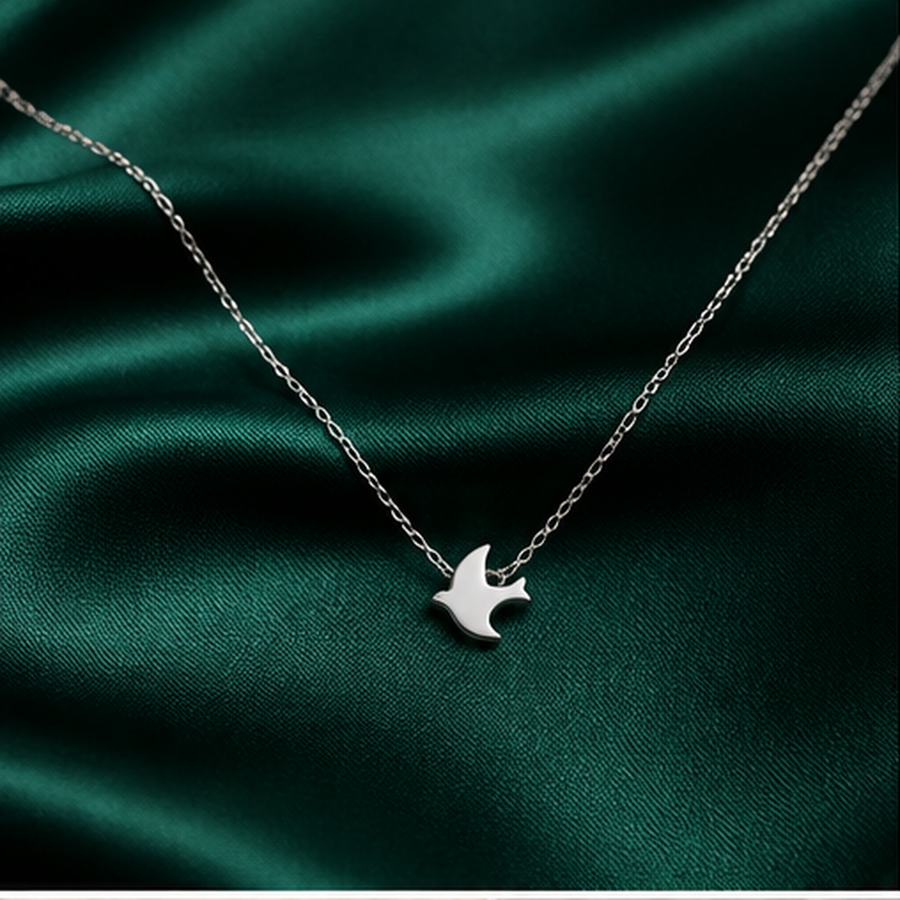 Dainty Bird Necklace - 925 Sterling Silver - primary product image - Tarashya Jewels