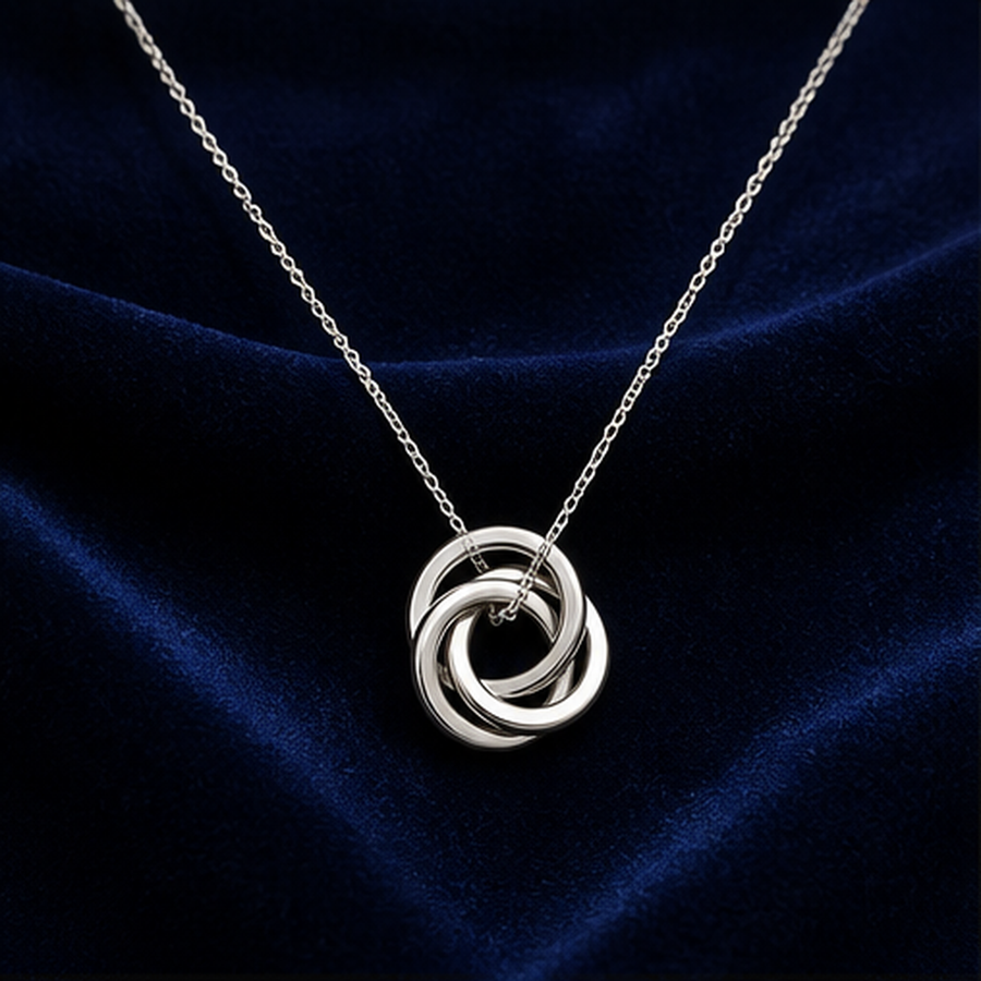 Custom Family Name Link Necklace - 925 Sterling Silver - primary product image - Tarashya Jewels