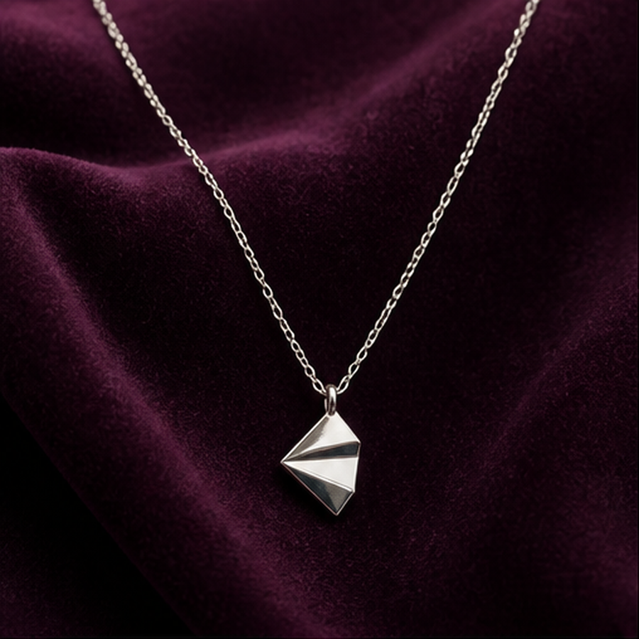 Dainty Kite Necklace - 925 Sterling Silver - primary product image - Tarashya Jewels