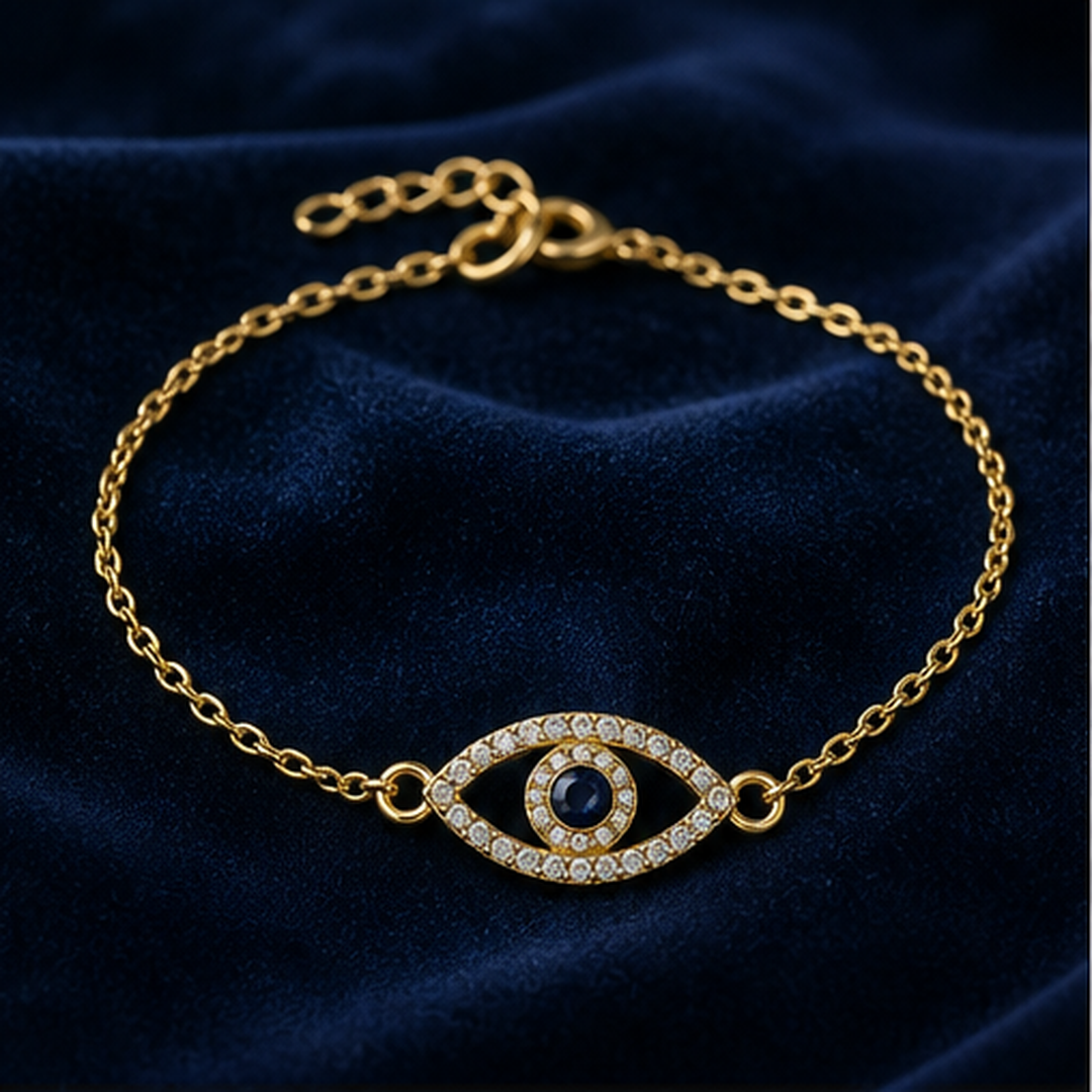 Evil Eye Bracelet - Brass - primary product image - Tarashya Jewels