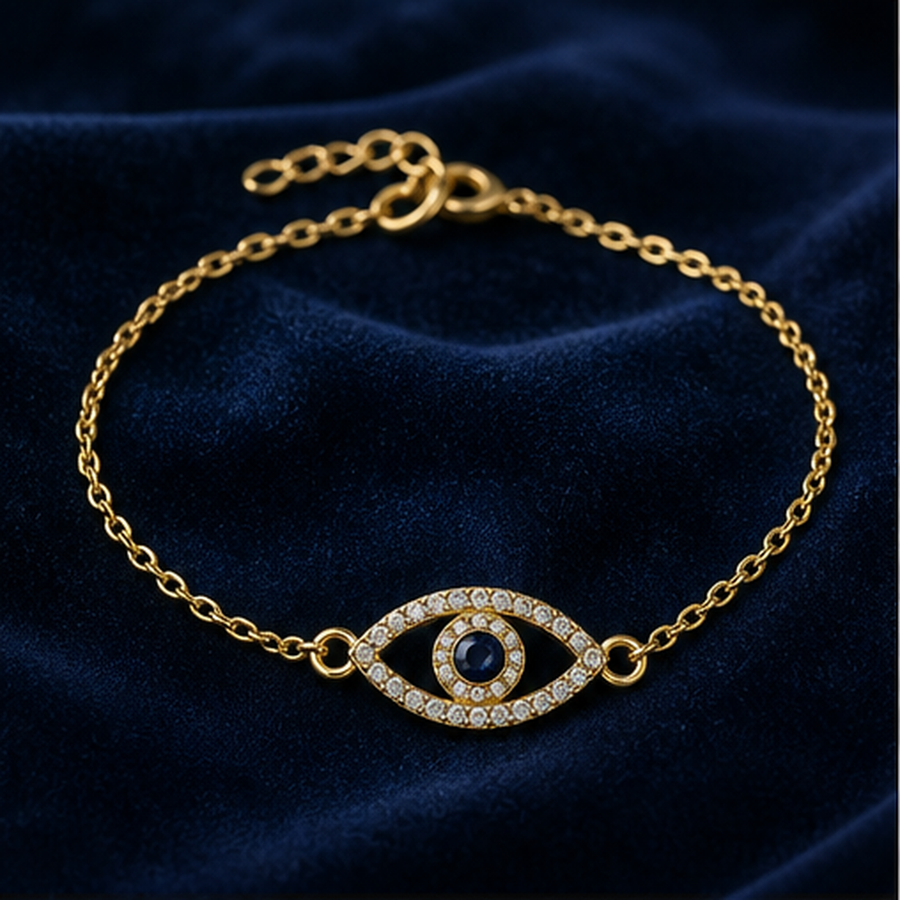 Evil Eye Bracelet - Brass - primary product image - Tarashya Jewels