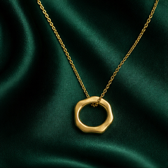 Eternity Pendant Necklace - Brass - primary product image - Tarashya Jewels