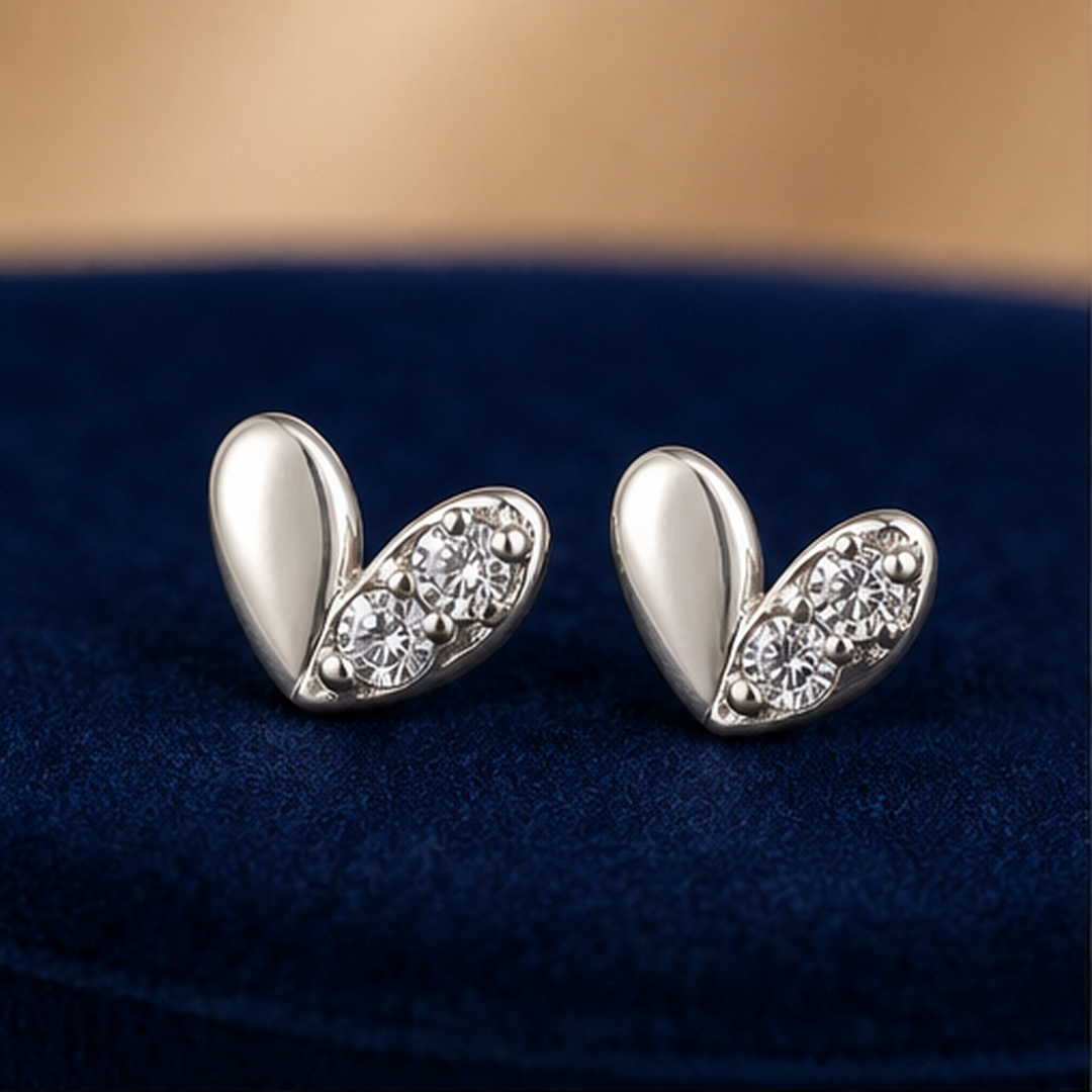 Butterfly Stud Earrings - 925 Sterling Silver - primary product image - Tarashya Jewels