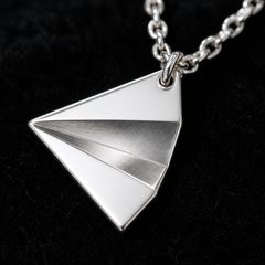 Aeroplane Necklace - 925 Sterling Silver - close-up detail - Tarashya Jewels