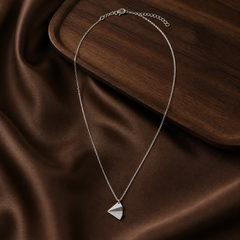 Aeroplane Necklace - 925 Sterling Silver - hand-held scale view - Tarashya Jewels