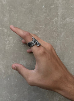 Adjustable Eagle Ring - Brass
