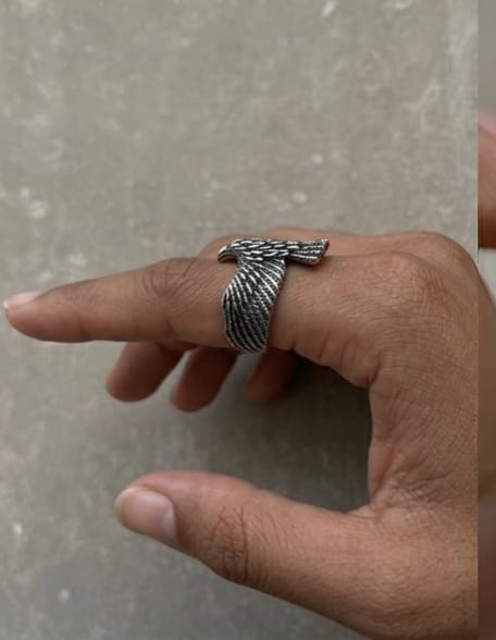 Adjustable Eagle Ring - Brass